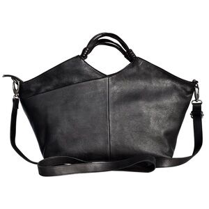 COPY - Latico Black Leather Shoulder Bag